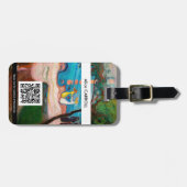 Étiquette À Bagage Edvard Munch - Danse sur la plage - QR Code (Devant horizontal)