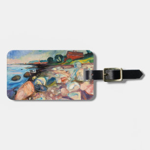Étiquette À Bagage Edvard Munch - Rive avec Maison Rouge