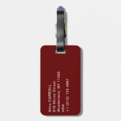 Étiquette À Bagage Edvard Munch - Rive avec Maison Rouge (Dos Vertical)