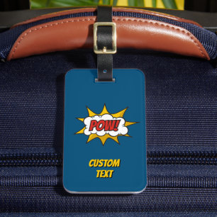 Étiquette À Bagage Effet audio comique Pow