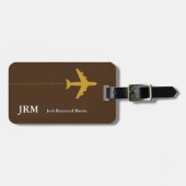 Étiquette À Bagage effets de voyage personnalisés et sécurisés (Devant horizontal)