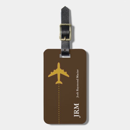 Étiquette À Bagage effets de voyage personnalisés et sécurisés (Devant Vertical)