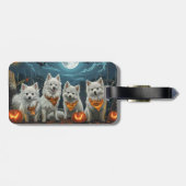 Étiquette À Bagage Éffrayant américain Eskimo Halloween (Dos horizontal)
