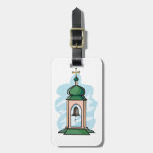 Étiquette À Bagage Église rustique orthodoxe clocher (Devant Vertical)