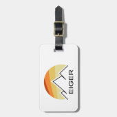 Étiquette À Bagage Eiger Suisse Retro (Devant Vertical)