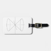 Étiquette À Bagage Einstein special relativity time travel dual-cone (Devant horizontal)