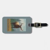 Étiquette À Bagage Élans SceneSouth Dakota (Devant horizontal)