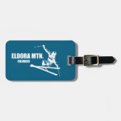 Étiquette À Bagage Eldora Mountain Colorado Skier (Devant horizontal)