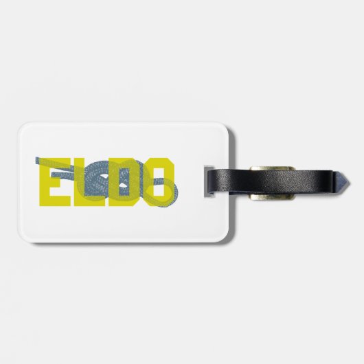 Étiquette À Bagage Eldorado Canyon Figure 8 Escalade (Dos horizontal)