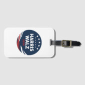 Étiquette À Bagage Élection du bouton rétro pour les démocrates Harri (Devant Horizontal)