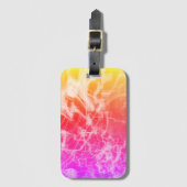 Étiquette À Bagage Electric Light Lines Gradient Abstract. (Devant Vertical)