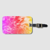 Étiquette À Bagage Electric Light Lines Gradient Abstract. (Devant Horizontal)