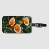 Étiquette À Bagage Élégance Radiant Calla (Devant Horizontal)