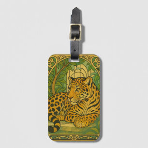 Étiquette À Bagage Élégance stylisée de la jungle