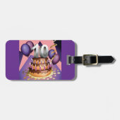 Étiquette À Bagage Élégant 10e anniversaire Célébration Conception de (Devant horizontal)