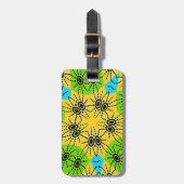 Étiquette À Bagage Élégant Araignée d'inspiration africaine Motif tra (Devant Vertical)