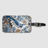 Étiquette À Bagage Elégant Blue Jay William Morris inspiré (Devant Horizontal)