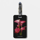 Étiquette À Bagage Élégant Calla Lilies (Dos Vertical)