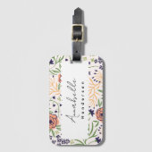 Étiquette À Bagage Élégant chic (Devant Vertical)