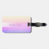 Étiquette À Bagage Élégant Chic élégant, Notes musicales (Dos horizontal)