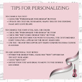 Étiquette À Bagage Élégant Coque de l'instrument en alto rose