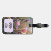 Étiquette À Bagage Élégant Fleur sauvage d'été frais (Dos horizontal)