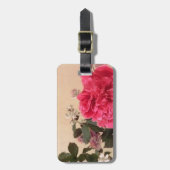 Étiquette À Bagage Élégant floral (Devant Vertical)