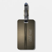 Étiquette À Bagage Elégant Lotus Or Luxe, Gratuit (Dos Vertical)