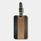 Étiquette À Bagage Elégant Luxe, Rétro, Gratuit (Devant Vertical)