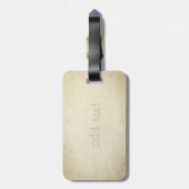 Étiquette À Bagage Élégant Luxe Sophistiqué, Chat (Dos Vertical)