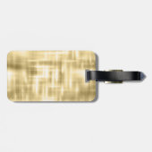 Étiquette À Bagage Élégant monogramme de parties scintillant à goutte (Dos horizontal)