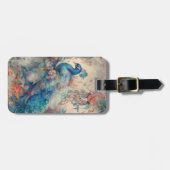 Étiquette À Bagage Elégant Peacock (Devant horizontal)