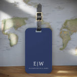 Étiquette À Bagage Élégant professionnel simple Monogramme minimalist<br><div class="desc">Découvrez notre Elegant Professional Simple Monogram Minimalist Collection : Elevez votre style avec une sophistication intemporelle et une élégance sobre. Réalisée avec une attention minutieuse aux détails, cette collection présente des designs minimalistes ornés de votre monogramme personnalisé. Chaque pièce respire le professionnalisme et le raffinement, parfait pour faire une impression...</div>