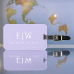 Étiquette À Bagage Élégant professionnel simple Monogramme minimalist<br><div class="desc">Découvrez notre Elegant Professional Simple Monogram Minimalist Collection : Elevez votre style avec une sophistication intemporelle et une élégance sobre. Réalisée avec une attention minutieuse aux détails, cette collection présente des designs minimalistes ornés de votre monogramme personnalisé. Chaque pièce respire le professionnalisme et le raffinement, parfait pour faire une impression...</div>