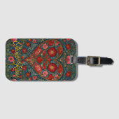 Étiquette À Bagage Elegant Victorian Valentines Day heart design (Devant Horizontal)