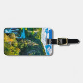 Étiquette À Bagage Elégante cascade pittoresque, Croatie (Devant horizontal)