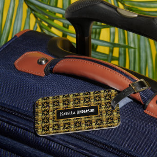 Étiquette À Bagage Elégante Collection Florale Luxe tendance