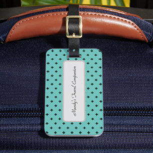 Étiquette À Bagage Élégante croix géométrique Design Bagage balise