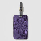 Étiquette À Bagage Élégante étincelle Royale Purple Liquide (Devant Vertical)