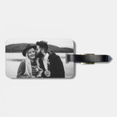 Étiquette À Bagage Élégante étiquette de bagages photo Mr et Mrs (Dos horizontal)