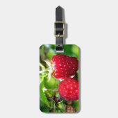 Étiquette À Bagage Elégante framboise rouge classique (Devant Vertical)