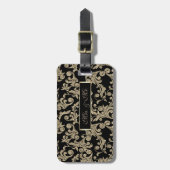 Étiquette À Bagage Élégante Parties scintillant Or (Devant Vertical)