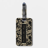 Étiquette À Bagage Élégante Parties scintillant Or (Dos Vertical)