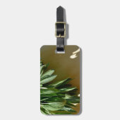 Étiquette À Bagage Élégante verdure botanique Sage coupé (Devant Vertical)