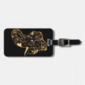 Étiquette À Bagage Éléphant (Devant horizontal)