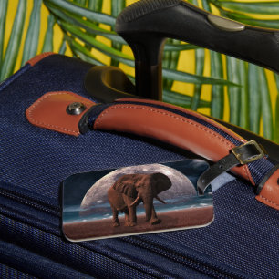 Étiquette À Bagage Eléphant