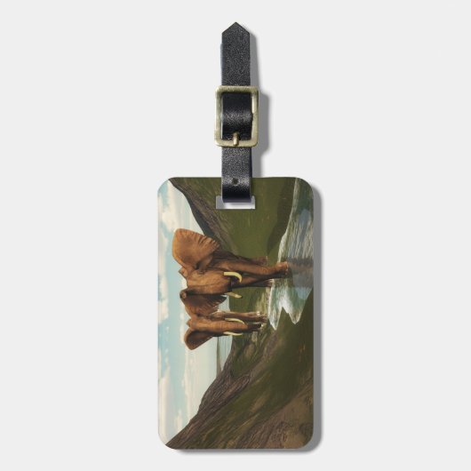 Étiquette À Bagage Eléphant (Devant Vertical)