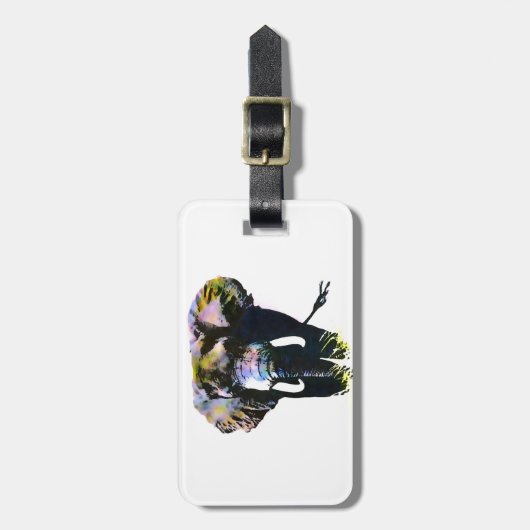 Étiquette À Bagage Eléphant (Devant Vertical)