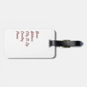 Étiquette À Bagage Eléphant abstrait coloré (Dos horizontal)