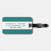 Étiquette À Bagage Eléphant asiatique zen (Dos horizontal)